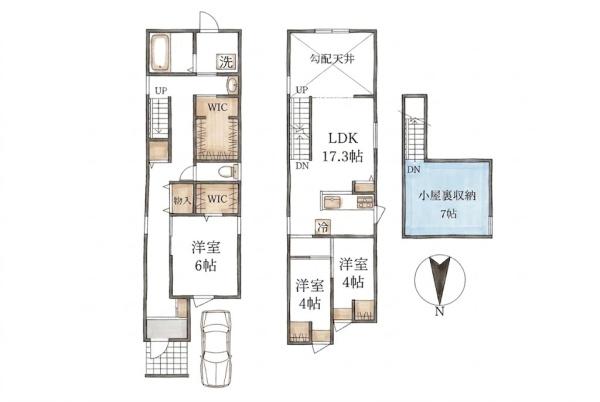 紫竹西大門町戸建て2号地 京都府京都市北区紫竹西大門町｜4,798万円の