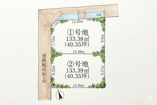 草津市追分3丁目2区画2号地 建築条件付 滋賀県草津市追分3丁目 15-40